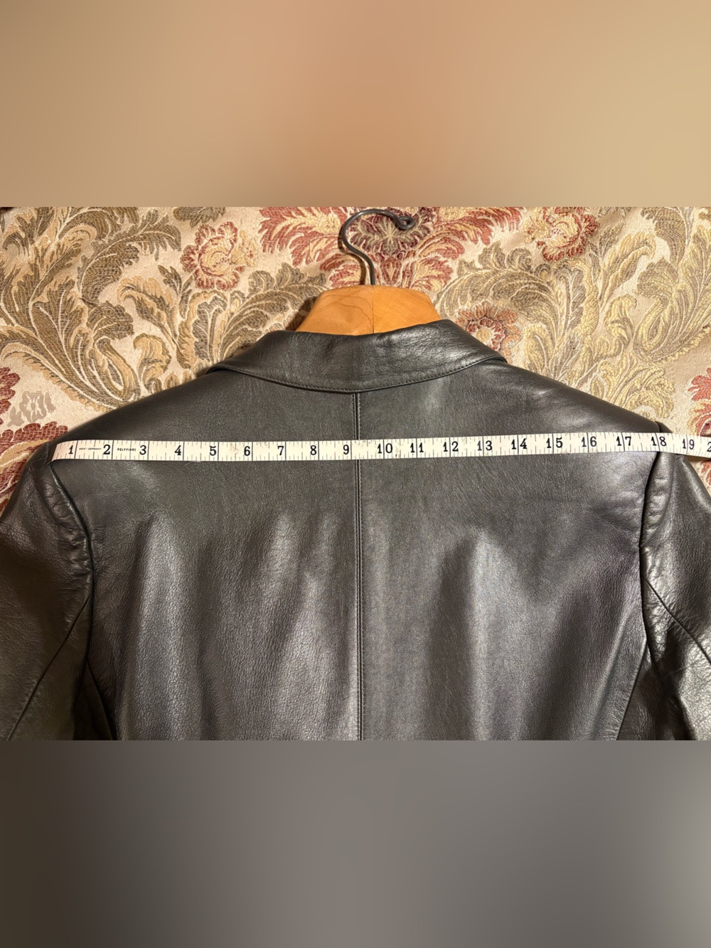 Barry Bricken boyfriend leather blazer in gunmetal 12 - Picture 7 of 8